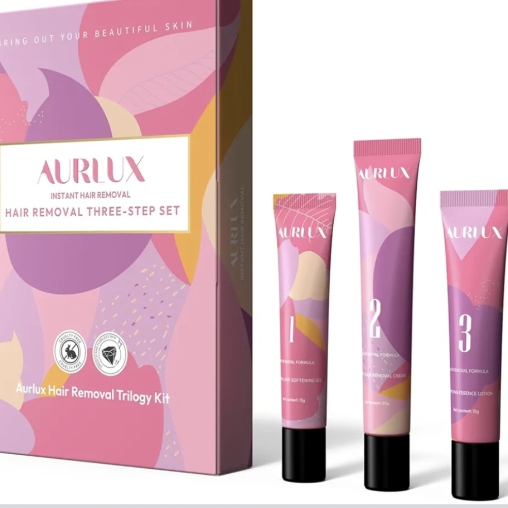 Aurlux 3 Step Hair Removal Set- NIB